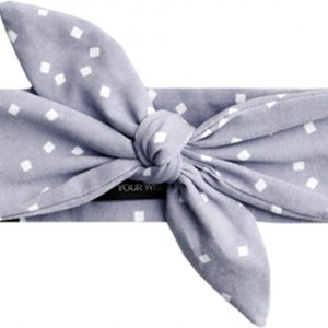 Your Wishes Meisjes Hoofdband Squares Teal - paars