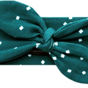 Your Wishes Meisjes Hoofdband Squares Teal - groen -