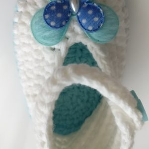 Gehaakte schoentjes - wit sandalen
