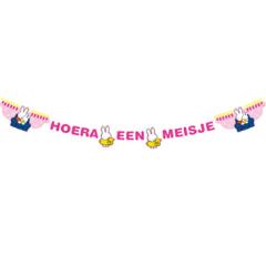 Nijntje wenslijn slinger HOERA EEN MEISJE