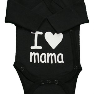 Petit Villain Overslag romper I ♥️ Mama (3 maanden)