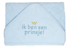 Ik ben een prinsje badcape