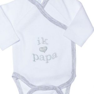Petit Villain Overslag romper I ♥️ Papa