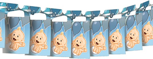 Geboorte Jongen Papieren slinger