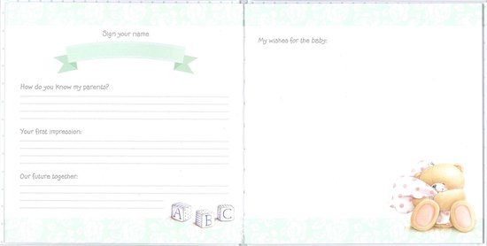Hallmark Forever Friends Baby Gastenboek