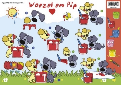 Woezel en Pip Verven