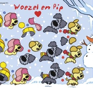 3d knipvel Woezel en Pip Winter