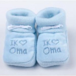 Slofjes Ik oma blauw