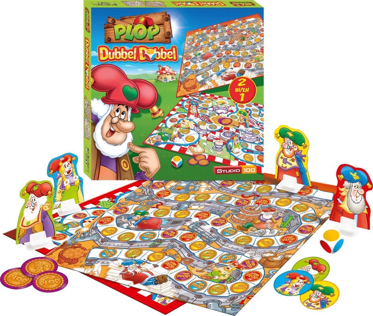 Kabouter Plop Dobbelspel - Dubbel Dobbel - 2 in 1 spel - Afbeelding 2