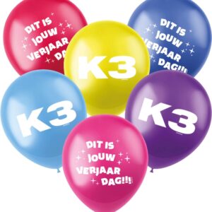 K3 Ballonnen - 6 Stuks