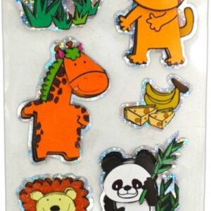 3D Stickers Dieren - Jungle - Boerderij - Dierentuin - 24x