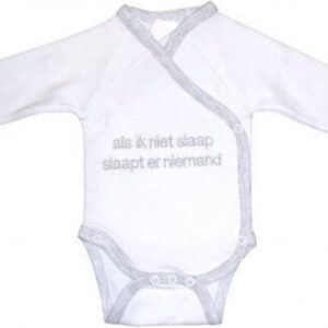 Petit Villain Romper - Als ik niet slaap slaapt er niemand