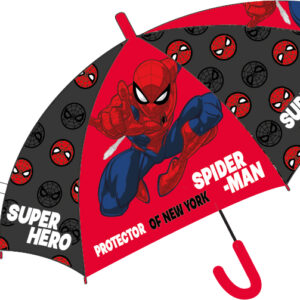 Spiderman Paraplu - Kinderparaplu - Superhero - Rood/Antraciet