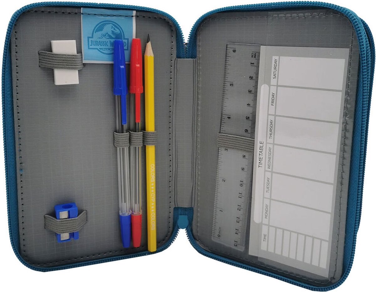 Jurassic World Etui - 3 Lagen - Gevuld - Afbeelding 3