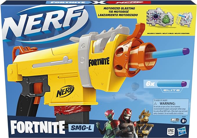 Nerf Fortnite SMG-L Gemotoriseerde Speelgoedblaster - Afbeelding 3