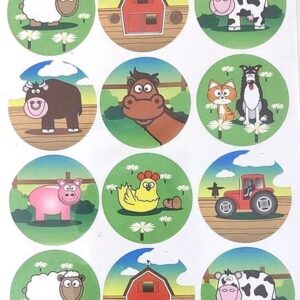 Boerderij Stickers - Farm Stickers - Uitdeel cadeau - Traktatie - 10 vellen