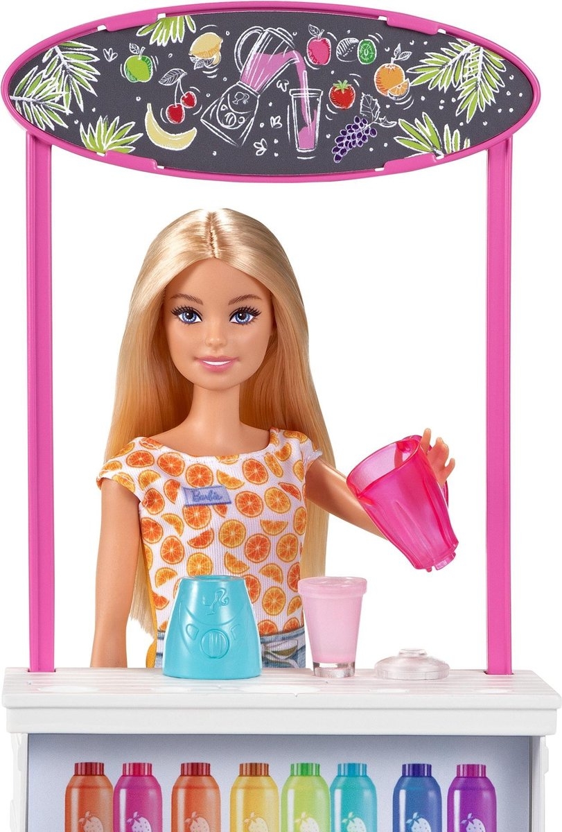 Barbie Smoothiebar Speelset - Barbiepop met accessoires - Afbeelding 2