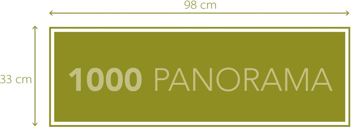 Clementoni Batman Panorama Puzzel - 1000 Stukjes - Afbeelding 2