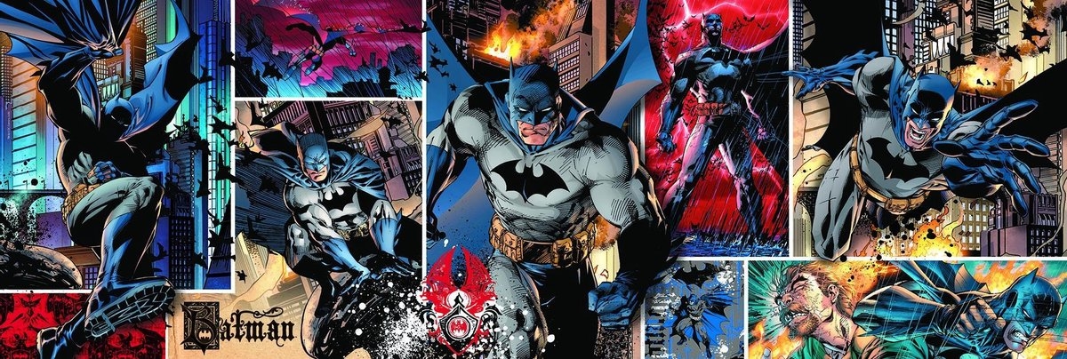 Clementoni Batman Panorama Puzzel - 1000 Stukjes - Afbeelding 3