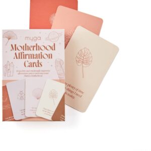 Myga Moederschap Affirmatiekaarten – 60 Inspirerende Kaarten voor Rust, Zelfliefde & Kracht – Mindfulness Cadeau voor Moeders - Engels